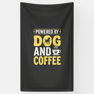 Dog Coffee Lover Powered By Design Banner