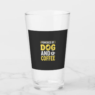 Dog Coffee Lover Powered By Design Glass