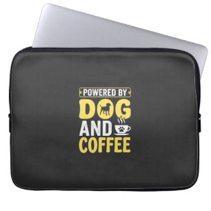 Dog Coffee Lover Powered By Design Laptop Sleeve