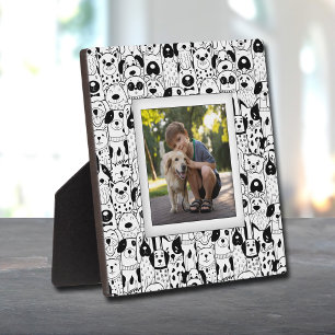 Dog Collage Frameless Photo Easel Back Plaque