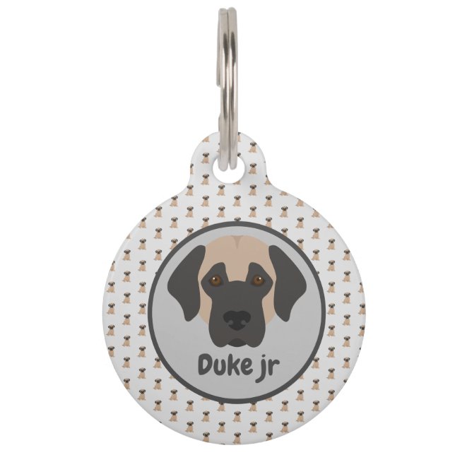 Dog collar name Id tag (Front)