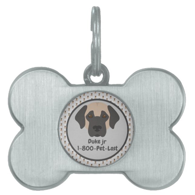 Dog collar name tag pet ID tag (Front)