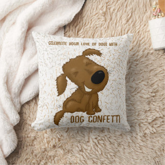 Dog Confetti Shedding Dog Cushion