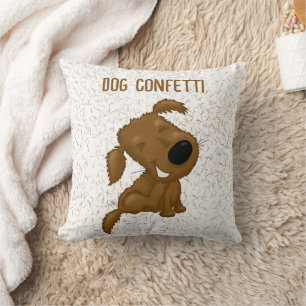Dog Confetti Shedding Dog Cushion