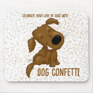 Dog Confetti Shedding Dog Mouse Mat