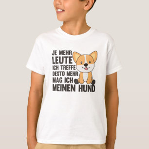 Dog Corgi Doesn't Like People, Cute Dogs T-Shirt