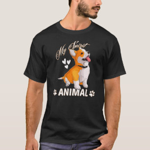Dog Corgi is My Spirit Animal Dad Mum Boy Girl T-Shirt