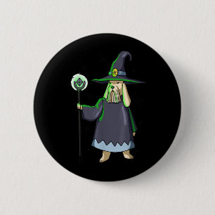 Dog Cosplayer Magician Costume Cute Dog Halloween 6 Cm Round Badge