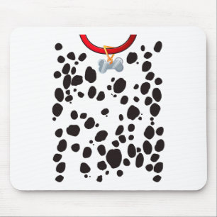 Dog Costume Dalmations Spots Puppy Print Halloween Mouse Mat