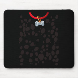 Dog Costume Dalmations Spots Puppy Print Halloween Mouse Mat
