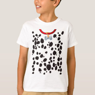 Dog Costume Dalmations Spots Puppy Print Halloween T-Shirt