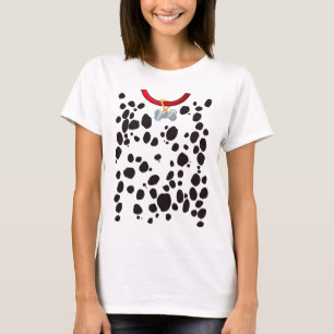 Dog Costume Dalmations Spots Puppy Print Halloween T-Shirt