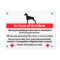 Dog Crate Card In Case of Emergency: Doberman