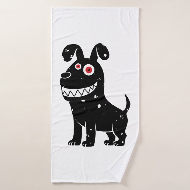 Dog Crazy Bath Towel (Bath Towel)