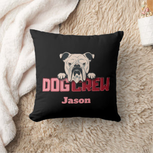 Dog Crew Bulldog Custom Cushion