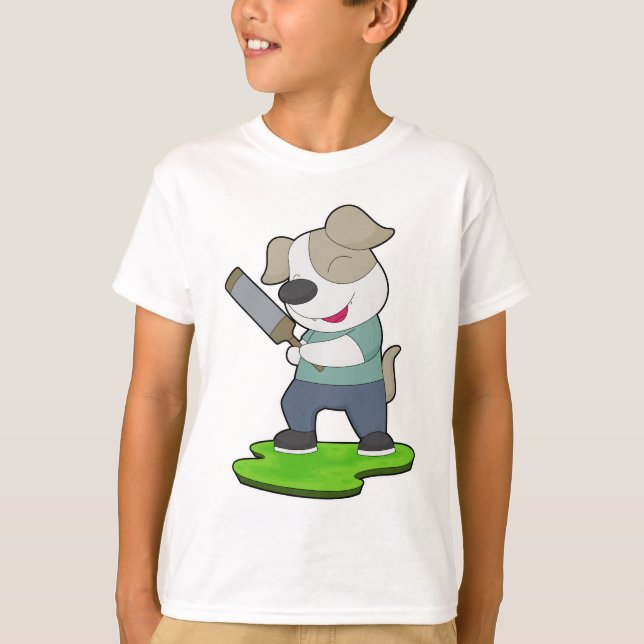 Dog Cricket Cricket bat T-Shirt (Front)