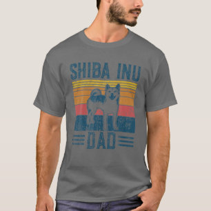Dog Crypto Doge Papa - Vintage Shiba Inu Dad T-Shirt