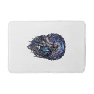 Dog Crystal Moon Enchanted Forest_1 Bath Mat