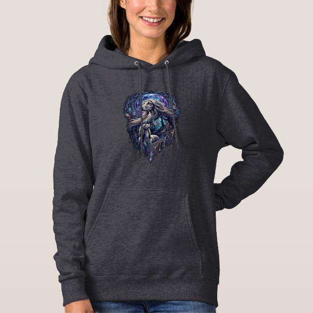 Dog Crystal Moon Enchanted Forest_1 Hoodie (Front)