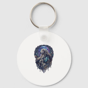 Dog Crystal Moon Enchanted Forest_1 Key Ring
