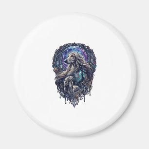 Dog Crystal Moon Enchanted Forest_1 Magnet