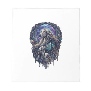 Dog Crystal Moon Enchanted Forest_1 Notepad