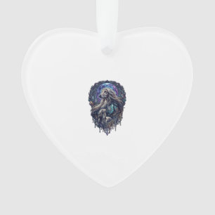 Dog Crystal Moon Enchanted Forest_1 Ornament