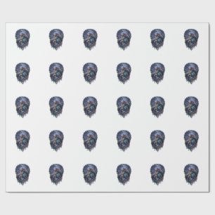 Dog Crystal Moon Enchanted Forest_1 Wrapping Paper