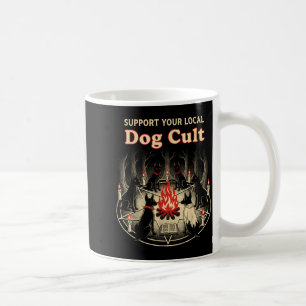 Dog Cult Funny Halloween Witches Occult Graphic Coffee Mug