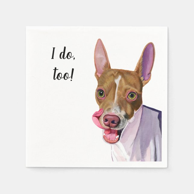 Dog Custom Cocktail Napkin (Front)