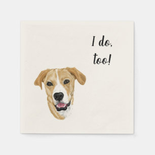 Dog Custom Cocktail Napkin 