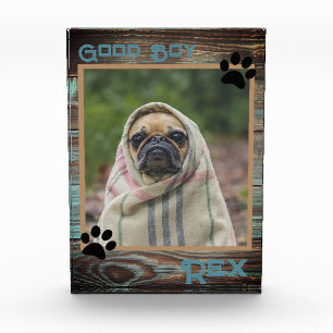Dog Custom Photo Wood Block