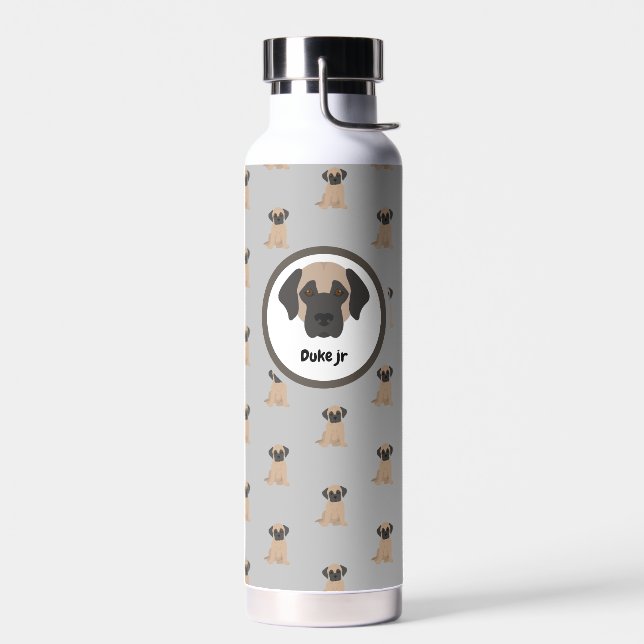 Dog customisable water bottle (Left)