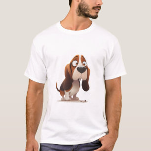 Dog Cute Adorable Humourous Illustration T-Shirt