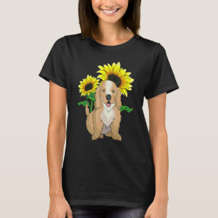 Dog  Cute Animal Pet Hippie Sunflower Cocker Spani T-Shirt