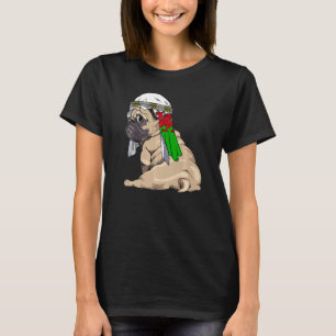 Dog Cute Pug Retro Wales Flag Pride T-Shirt