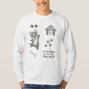 Dog Cute Sticker Set Alaska Husky Lover T-Shirt