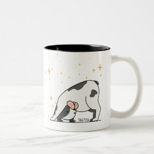 Dog - Cute Yoga Dog For Dog Lover, Yoga Lover Two-Tone Coffee Mug