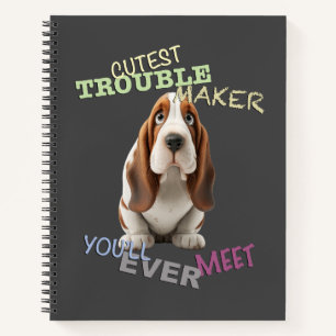 Dog Cuttest Trouble Maker Cute Adorable Funny  Notebook