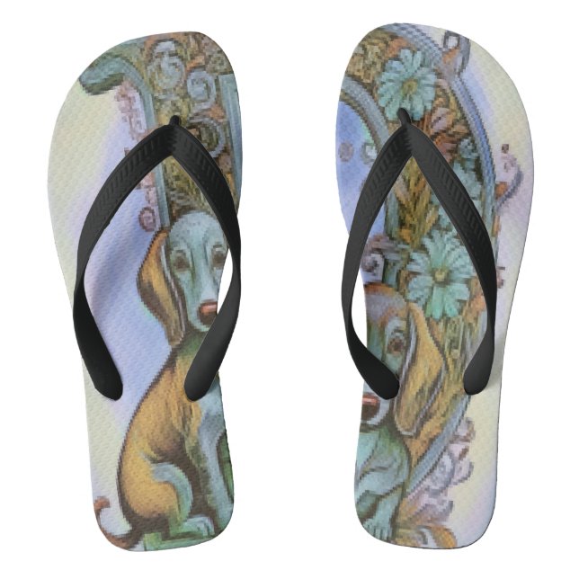 Dog D, Alfabet  Flip Flops (Footbed)