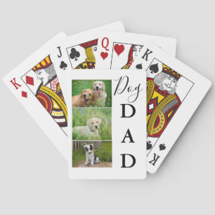 Dog Dad 3 Photo Playing Cards