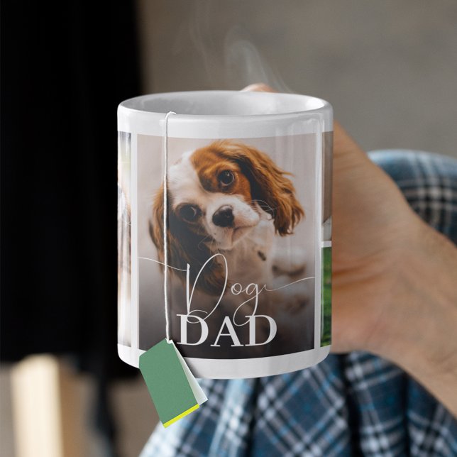 Dog Dad 5 Photo Collage Coffee Mug (Creator Uploaded)