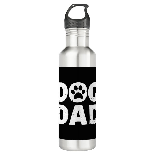 Dog Dad 710 Ml Water Bottle (Front)