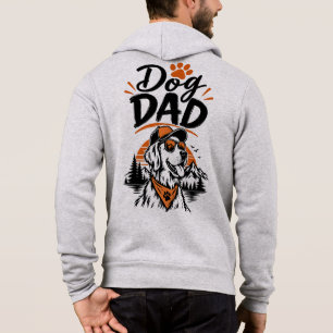 Dog Dad Adventure Mountain Dog Lover Hoodie