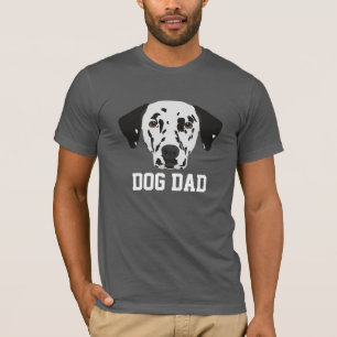 Dog Dad Black-Spotted Dalmatian Father's Day T-Shirt