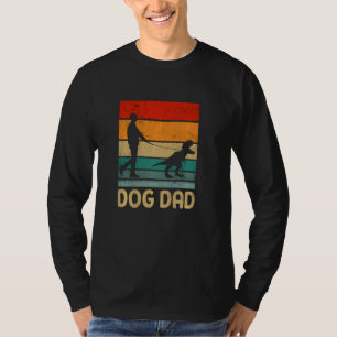 Dog Dad Dinosaur Dog Owners Funny Father S Day Vin T-Shirt