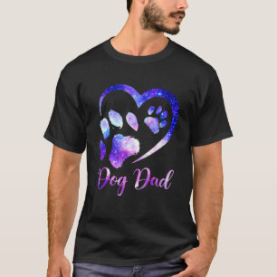 Dog Dad Dog   Father's Day Tie Dye Puppies Owner T-Shirt