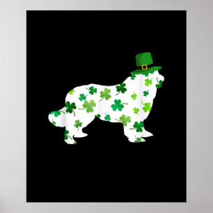 Dog Dad Dog Mum sSt Patricks Day Newfoundland Poster