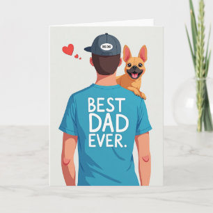 Dog Dad Ever Illustration Card