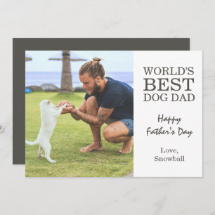 Dog Dad Father's Day Photo Card